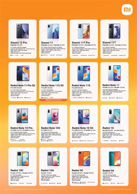 Xiaomi Smartphone Price List Philippines » YugaTech .